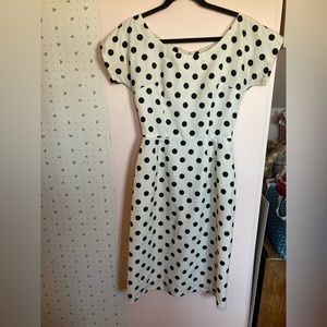 1950’s polka dot wiggle dress